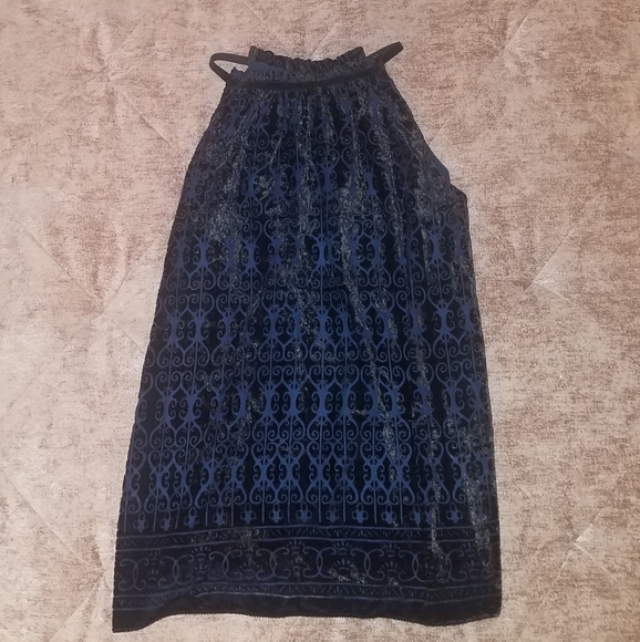 Max Studio Velvet burnout halter - Picture 3 of 4